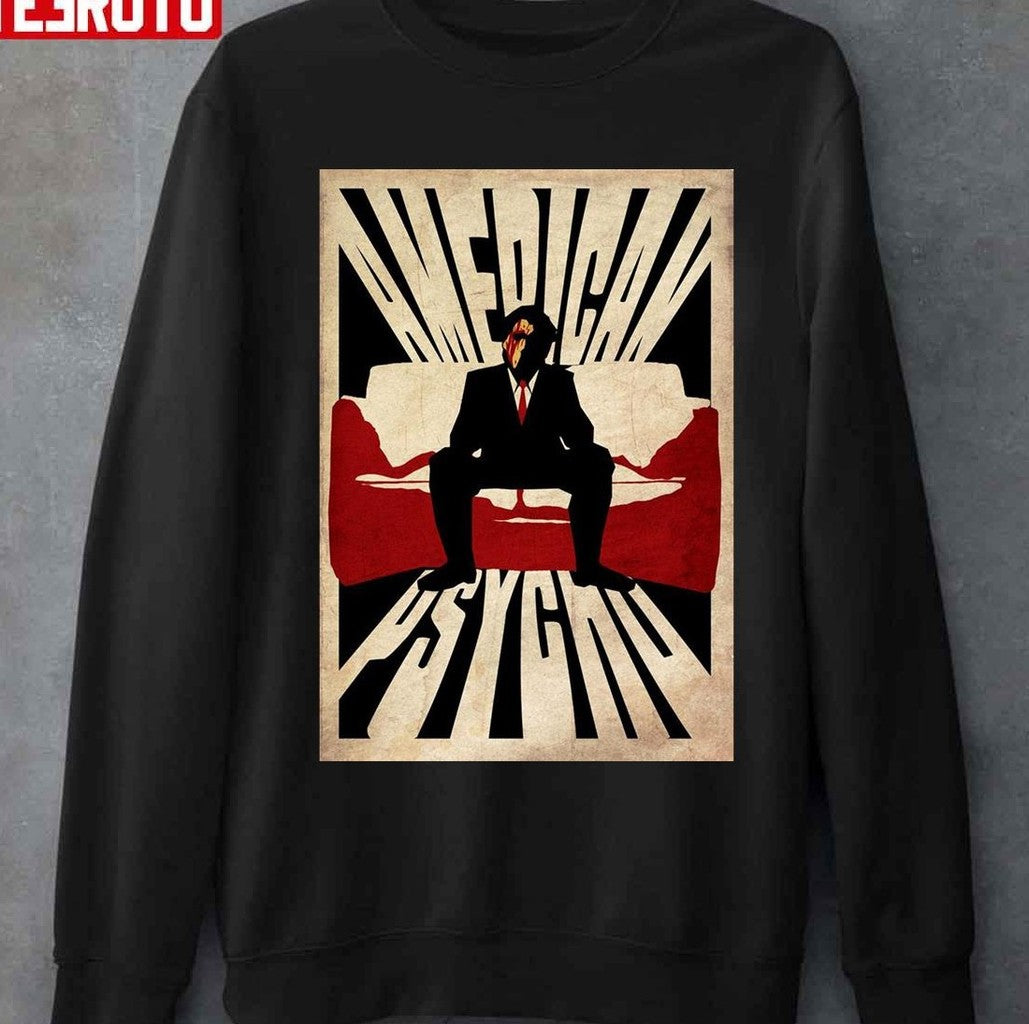 Blood American Psycho Vintage Unisex Sweatshirt