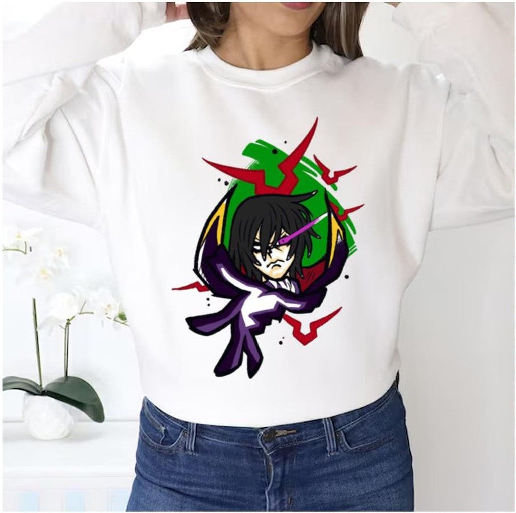 Cartoon Design Lelouch Code Geass Unisex Sweatshirt