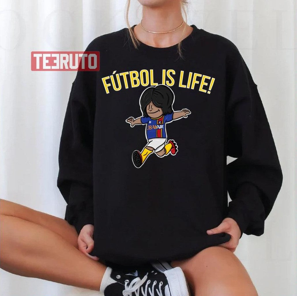 Chibi Ted Lasso Quote Futbol Is Life Unisex T-Shirt