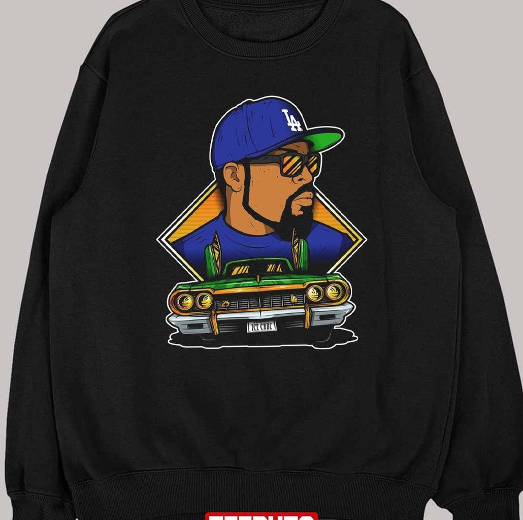 Cartoon Ice Cube Design Rap Music Unisex Sweatshirt