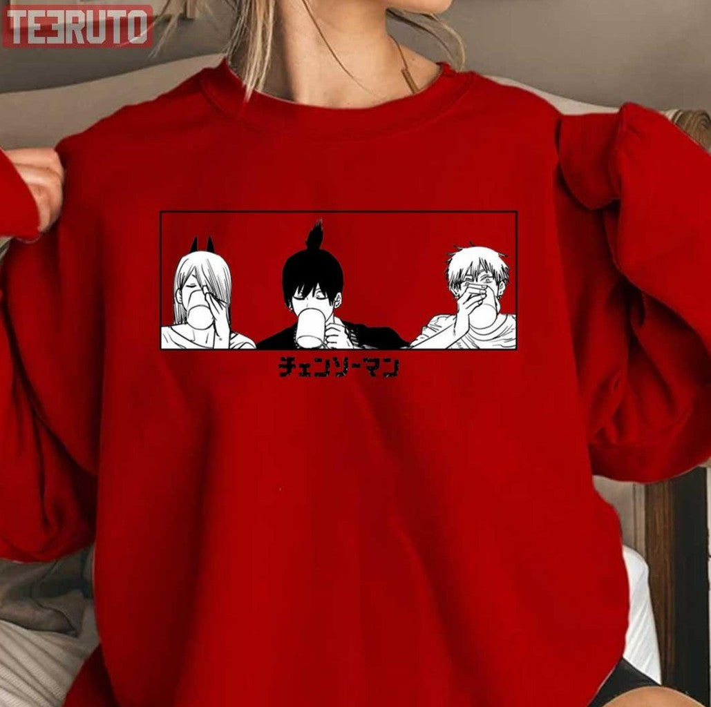 Chainsaw Man Coffee Unisex Sweatshirt