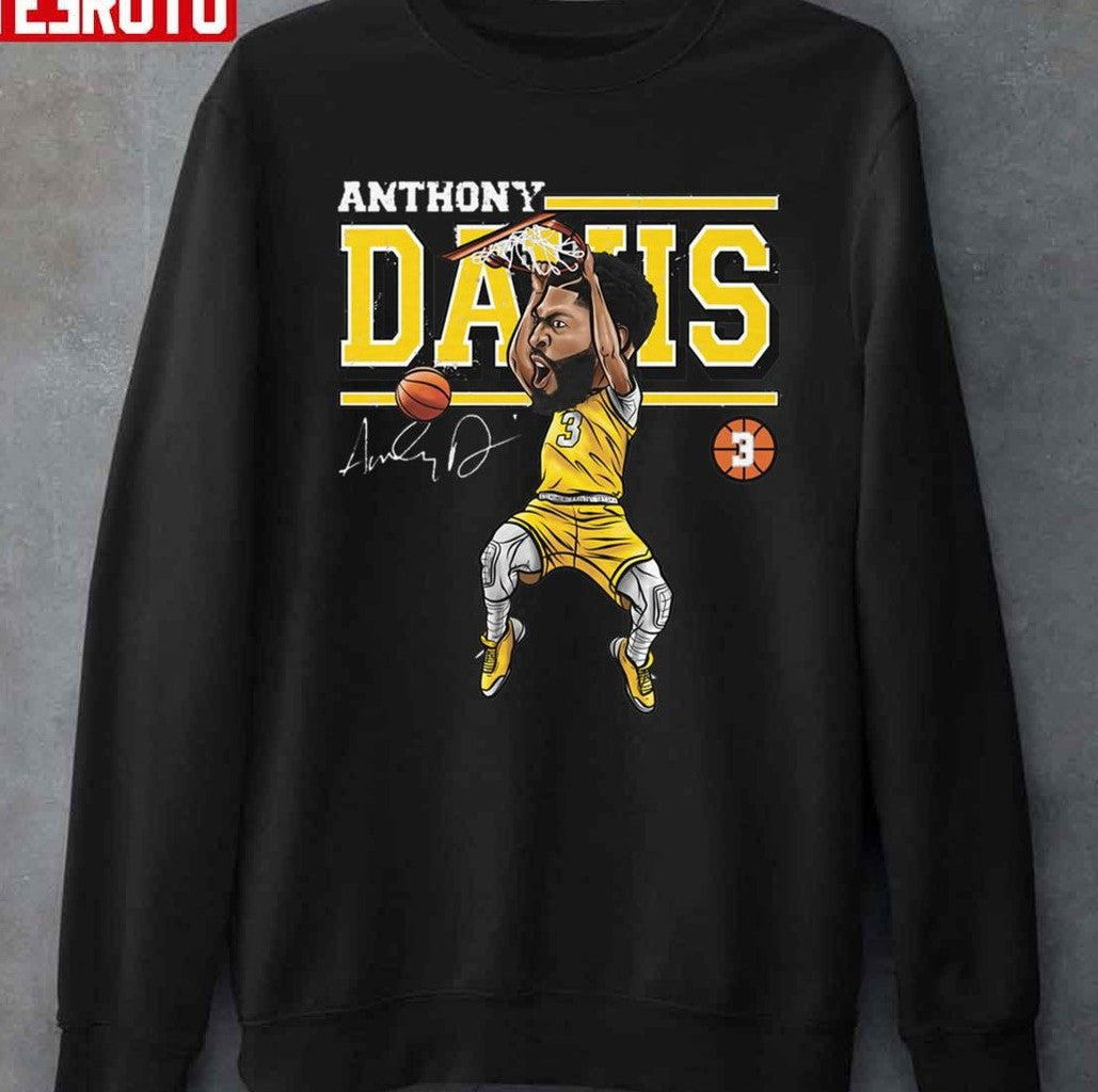 Cartoon Anthony Davis Basketball Unisex T-shirt