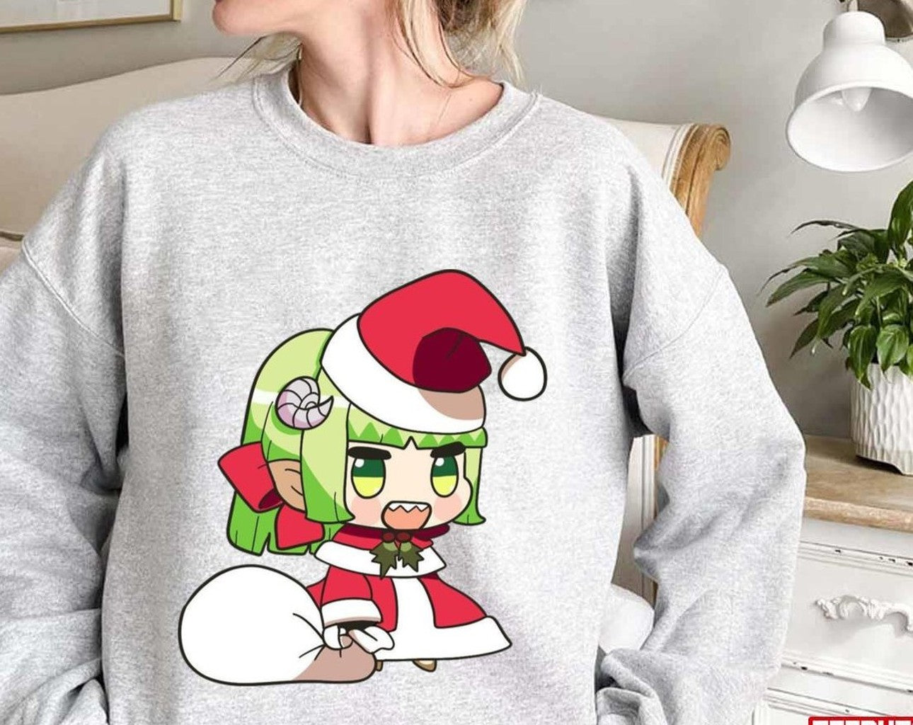Chibi Clara Christmas Welcome To Demon School Unisex Sweatshirt