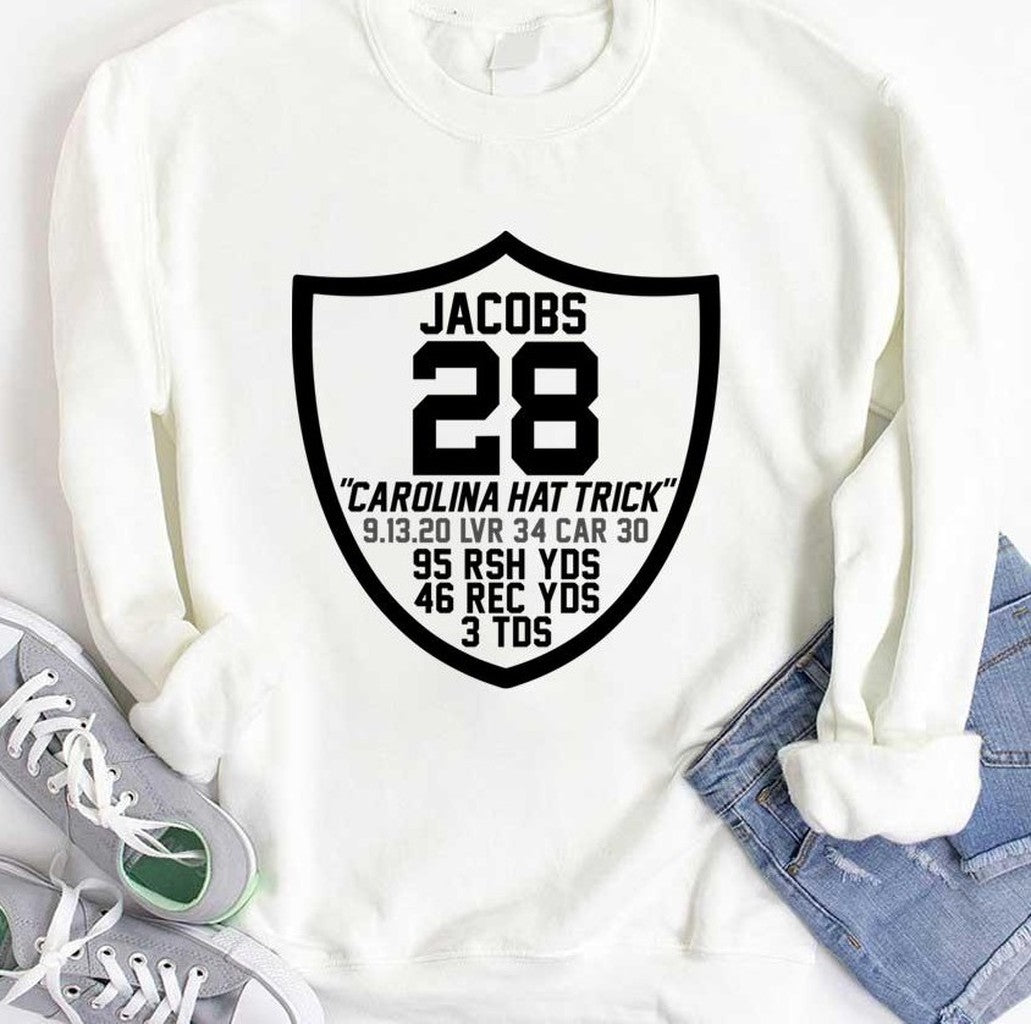 Carolina Hat Trick Josh Jacobs 28 Design Unisex Hoodie