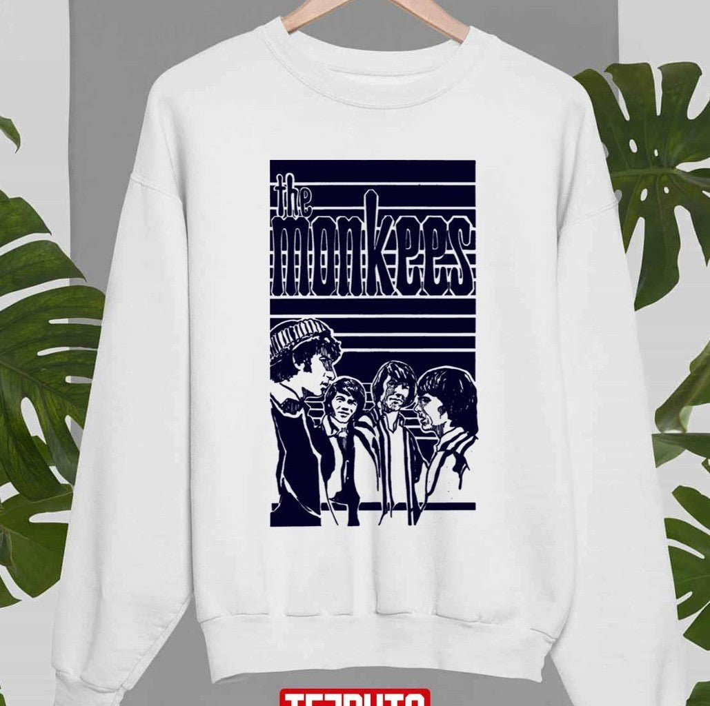 Cheer Up The Navy Blue Stencil The Monkees Unisex Sweatshirt