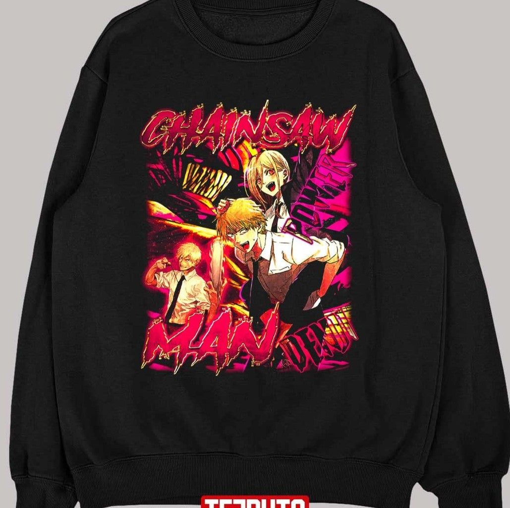 Chainsaw Man Denji Power Vintage Bootleg Unisex T-Shirt
