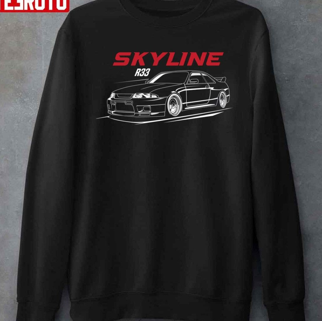 Car Lovers Nissan Skyline Gt R 33 Unisex T-Shirt
