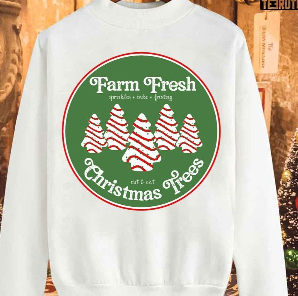Cake Tree Farm Christmas Unisex Sweatshirt