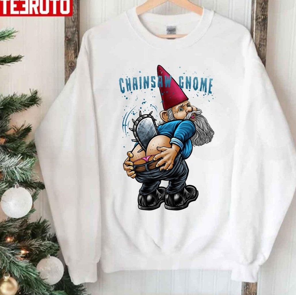 Chainsaw Gnome Christmas Unisex Sweatshirt