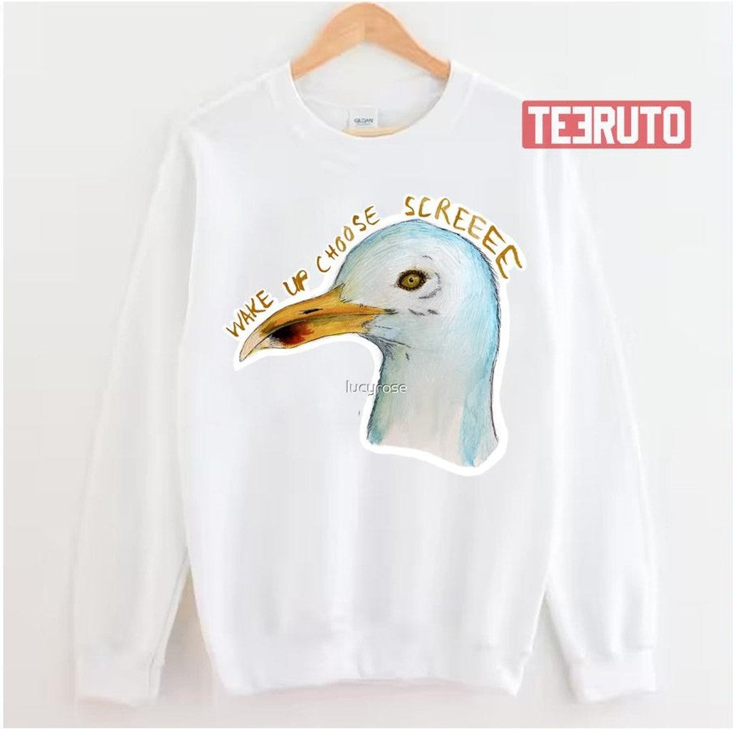 Choose Screeeee Seagull Unisex Sweatshirt