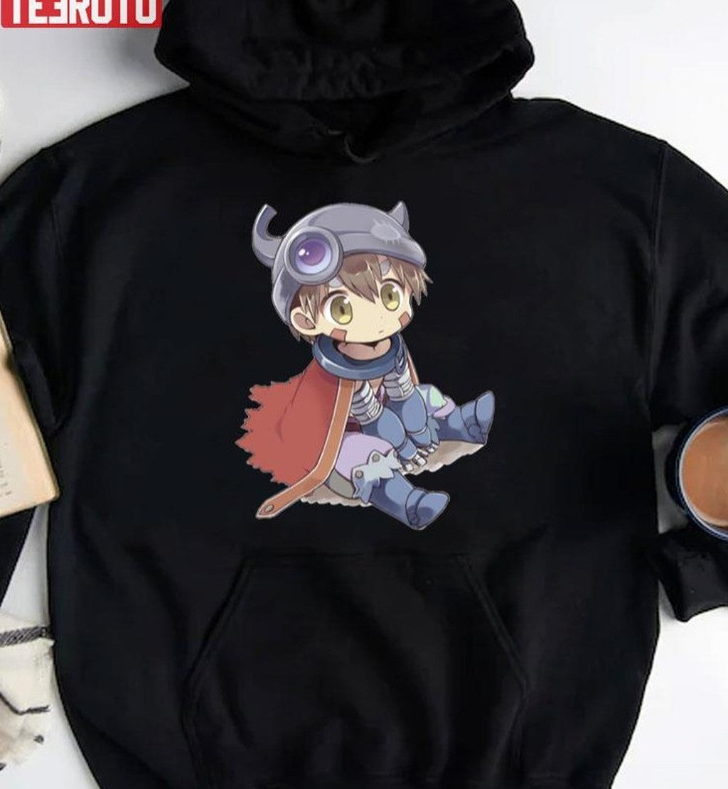 Chibi Reg Sitting Made In Abyss Anime Unisex T-Shirt