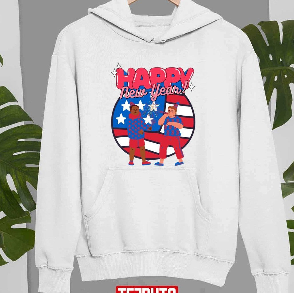 Celabrating Happy New Year Usa 2023 Happy New Year America Unisex Sweatshirt