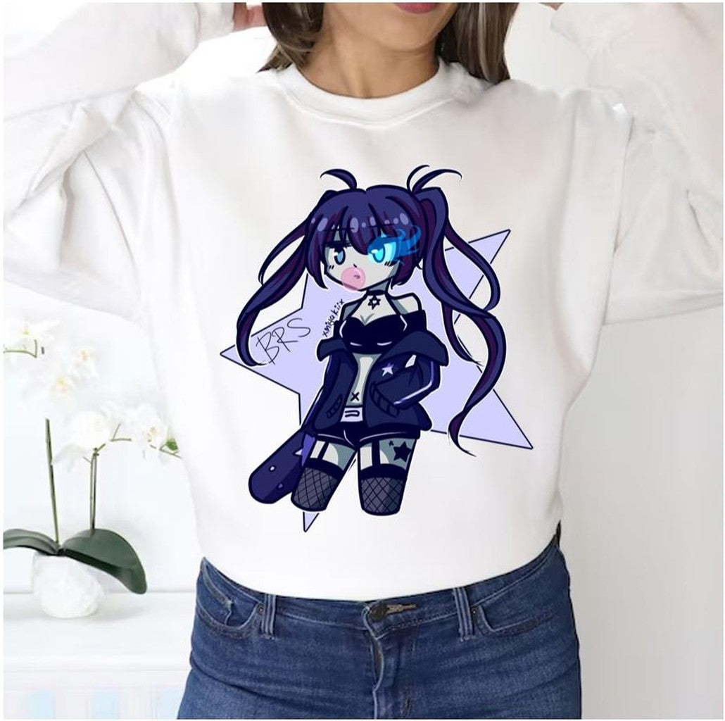 Chibi Kuroi Cute Black Rock Shooter Unisex Sweatshirt
