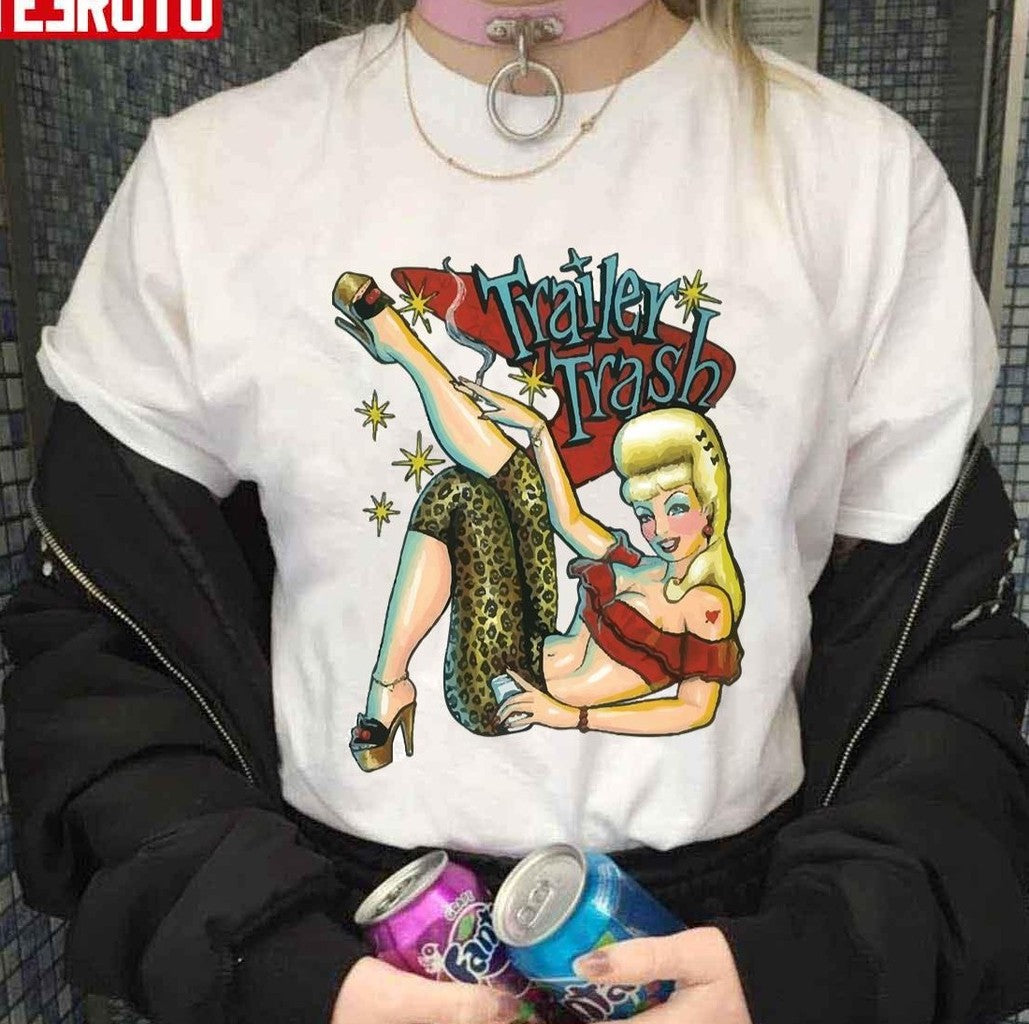 90s Trailer Trash Disco Art Unisex T-Shirt