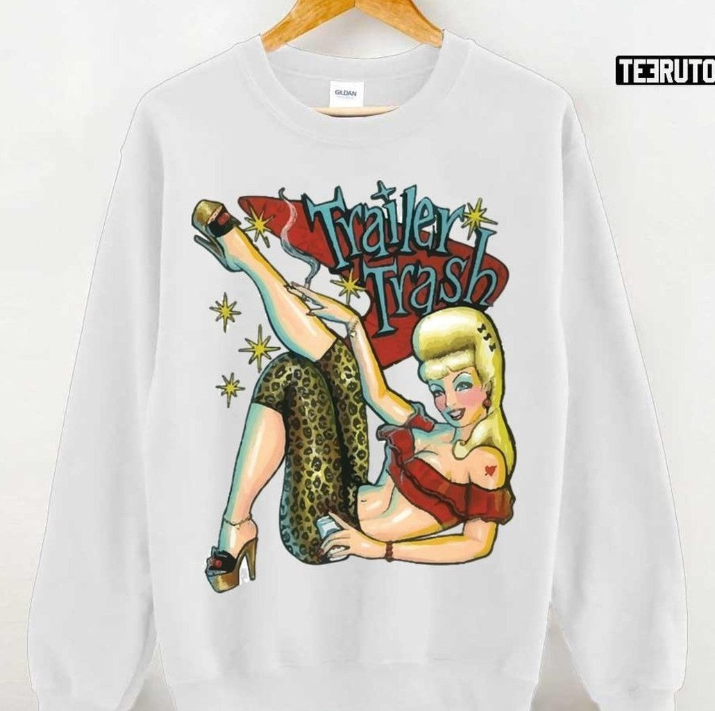 90s Trailer Trash Disco Art Unisex T-Shirt