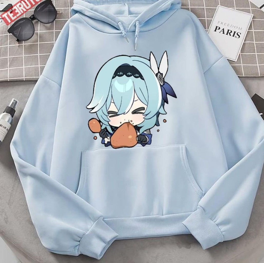 Child Chibi Beautiful Eula Genshin Impact Unisex Hoodie