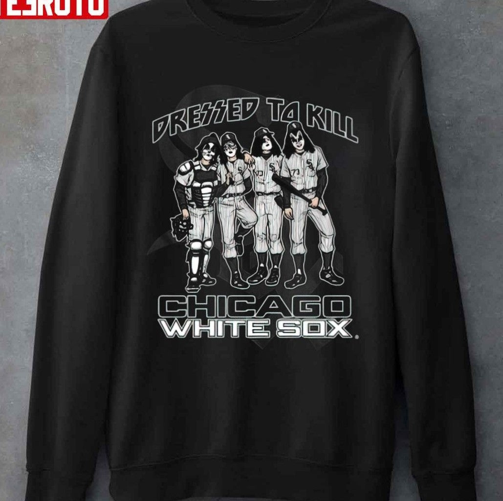 Chicago White Sox X Kiss Band Dressed To Kill Unisex T-Shirt