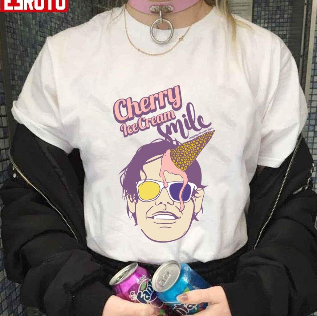 Cherry Ice Cream Smile Duran Duran Rock Band Retro Wave Unisex T-Shirt