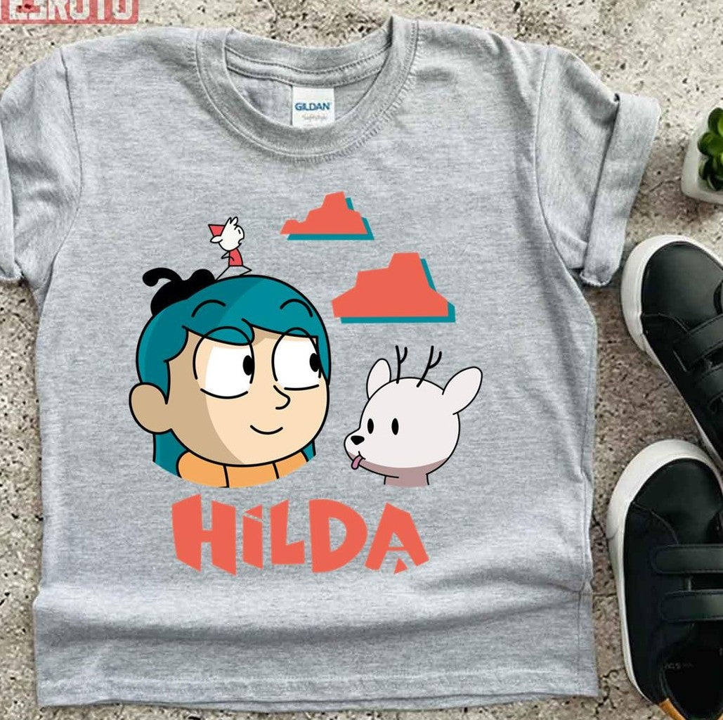 Cartoon Netflix Hilda Cute Girl Unisex T-Shirt