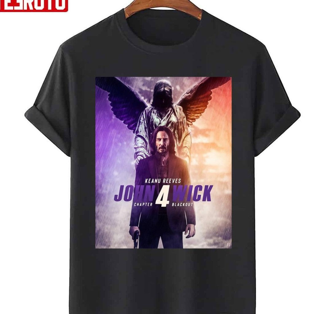 Chapter 4 John Wick Blackout Design Unisex T-Shirt
