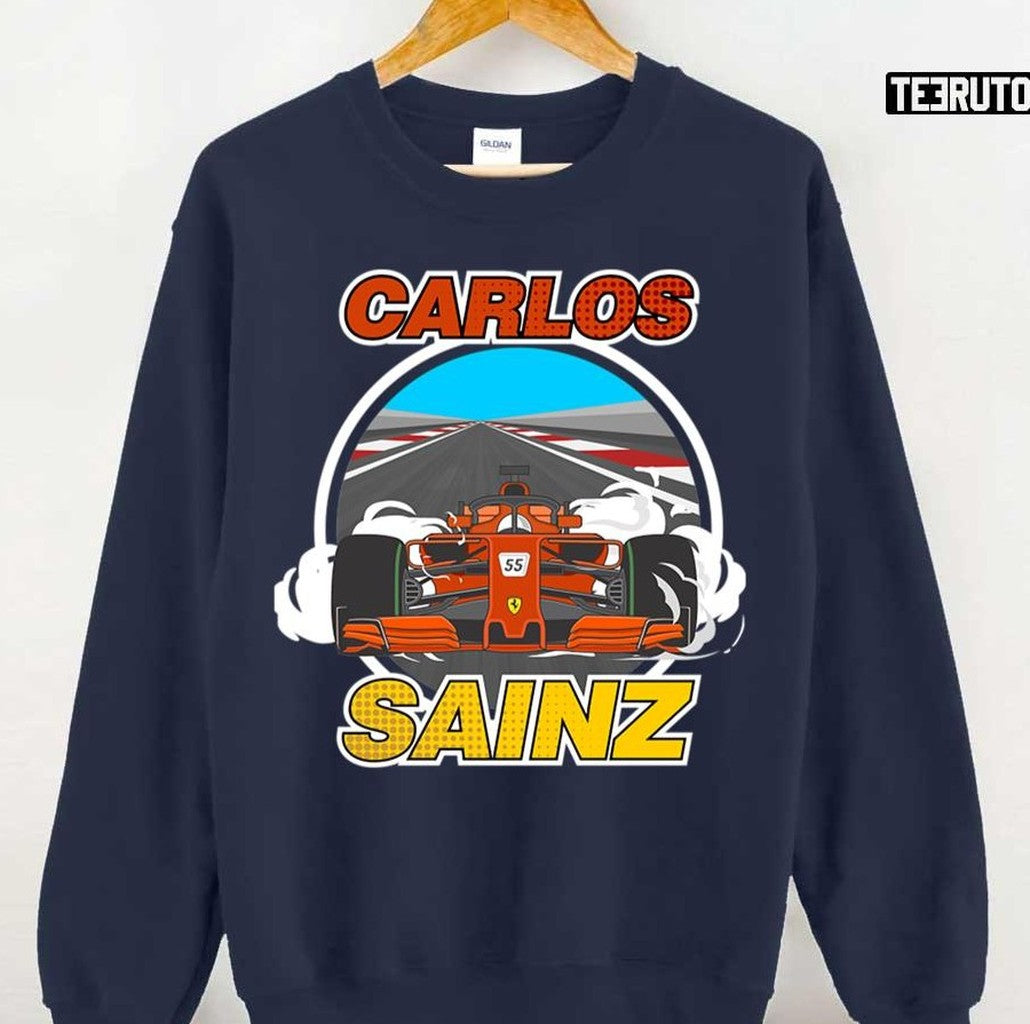 Car Art Carlos Sainz The 55 Formula 1 Unisex Sweatshirt