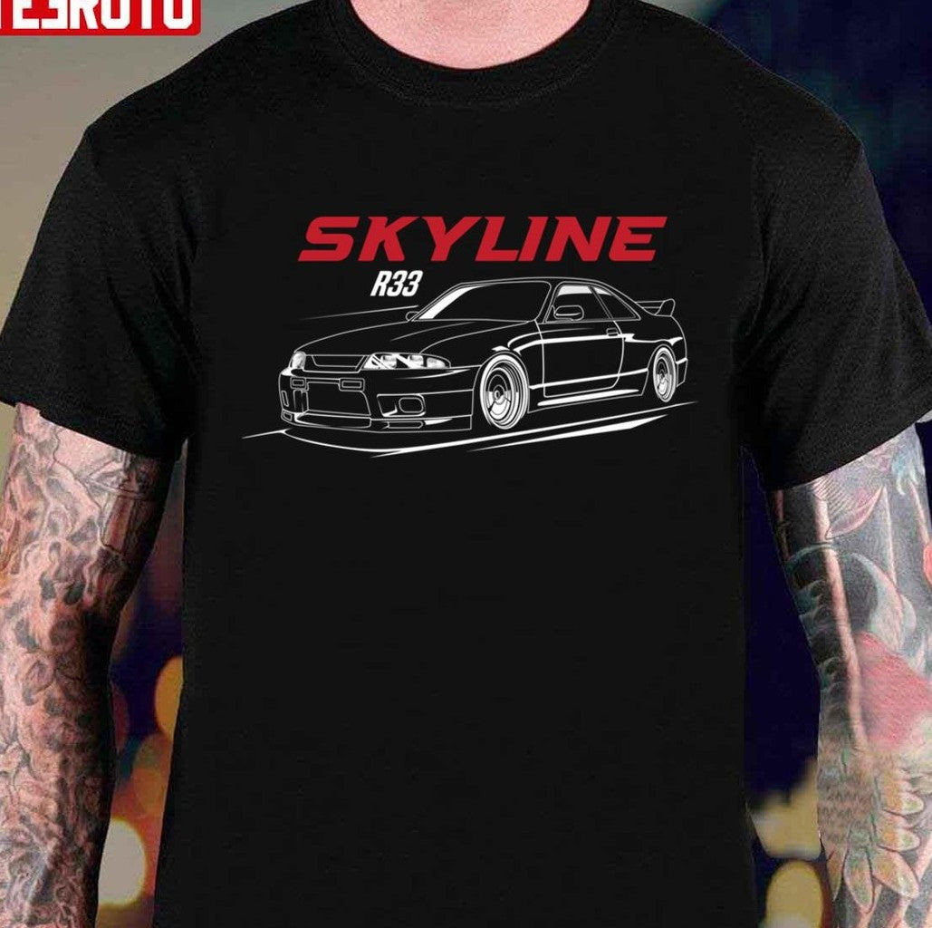 Car Lovers Nissan Skyline Gt R 33 Unisex T-Shirt
