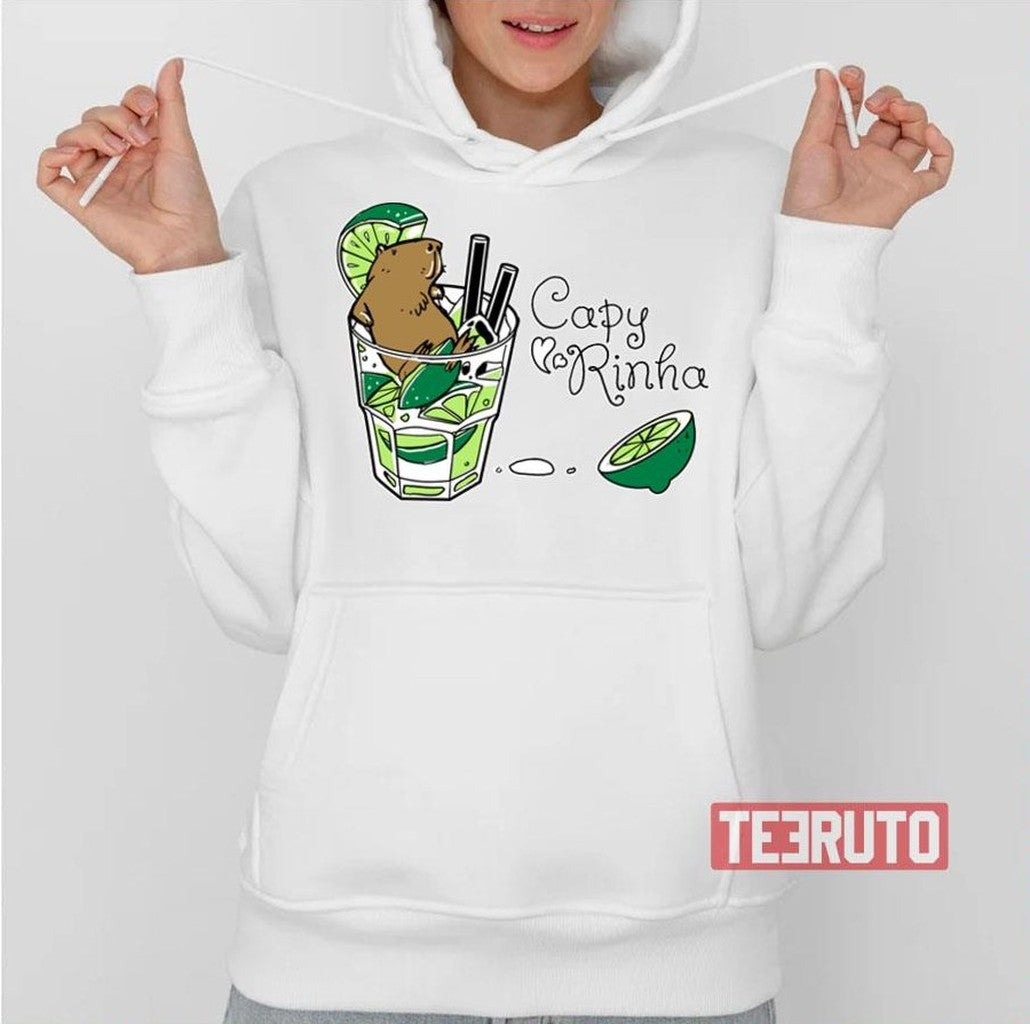 Cabybara Plus Caipirinha Equal Capyrinha Design Unisex Sweatshirt