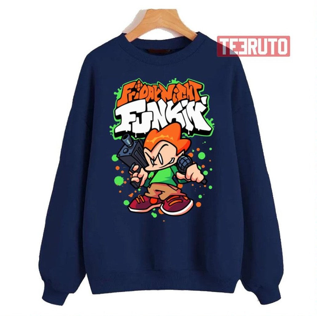 Cartoon Friday Night Funkin Pico Unisex Sweatshirt