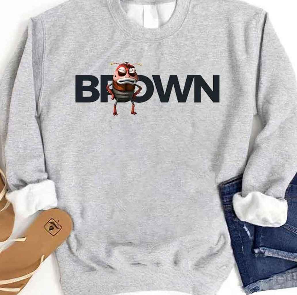 Brown Art Larva Animation Unisex Sweatshirt