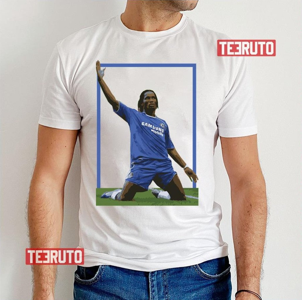 Celebration Drogba 2008 Football Unisex T-Shirt