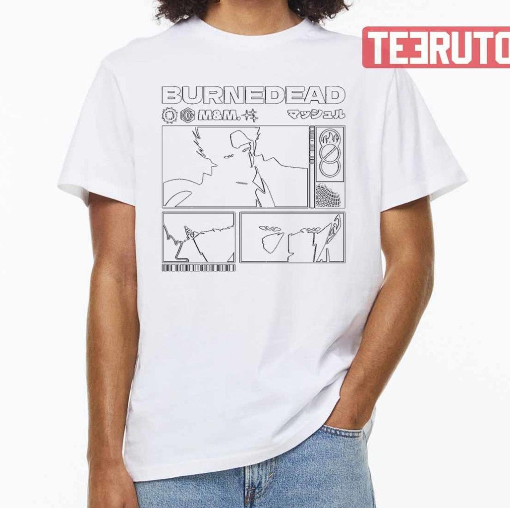 Burnedead M&amp;m Mashle Line Art Manga Mashle Magic And Muscles Unisex T-Shirt