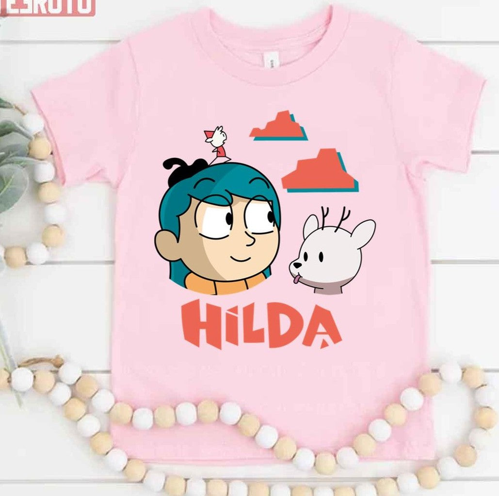Cartoon Netflix Hilda Cute Girl Unisex T-Shirt