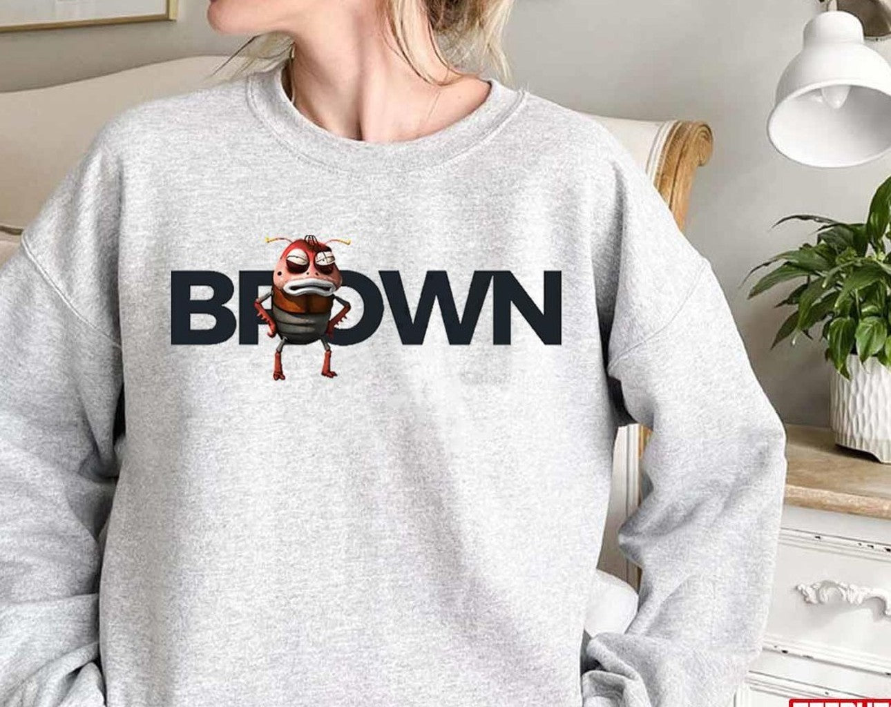 Brown Art Larva Animation Unisex Sweatshirt