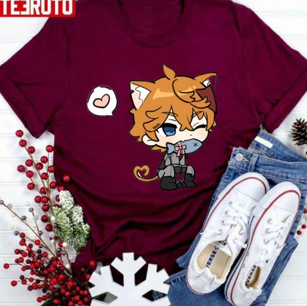 Catching Fish Tartaglia Chibi Childe Genshin Impact Unisex T-Shirt