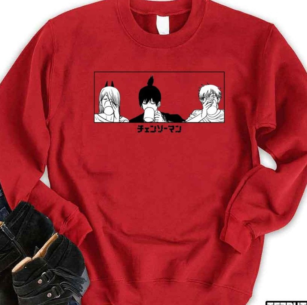 Chainsaw Man Coffee Unisex Sweatshirt