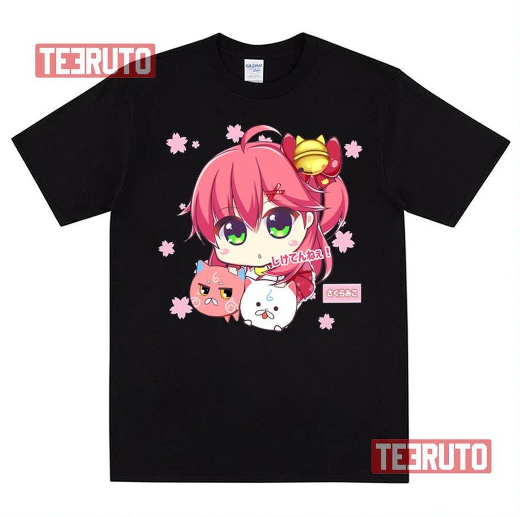 Cats Girl Sakura Miko Hololive Unisex T-Shirt