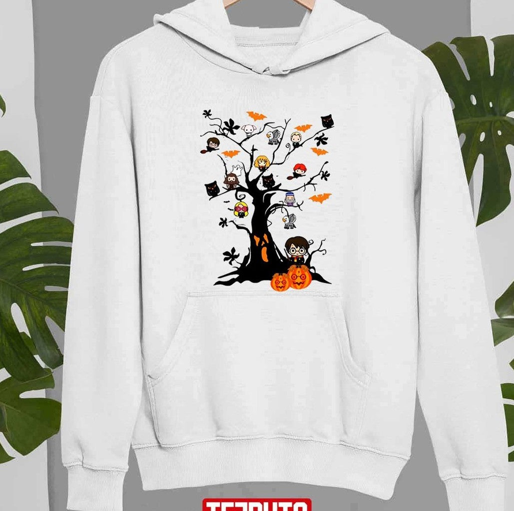 Chibi Harry Potter Halloween Tree Funny Unisex Sweatshirt