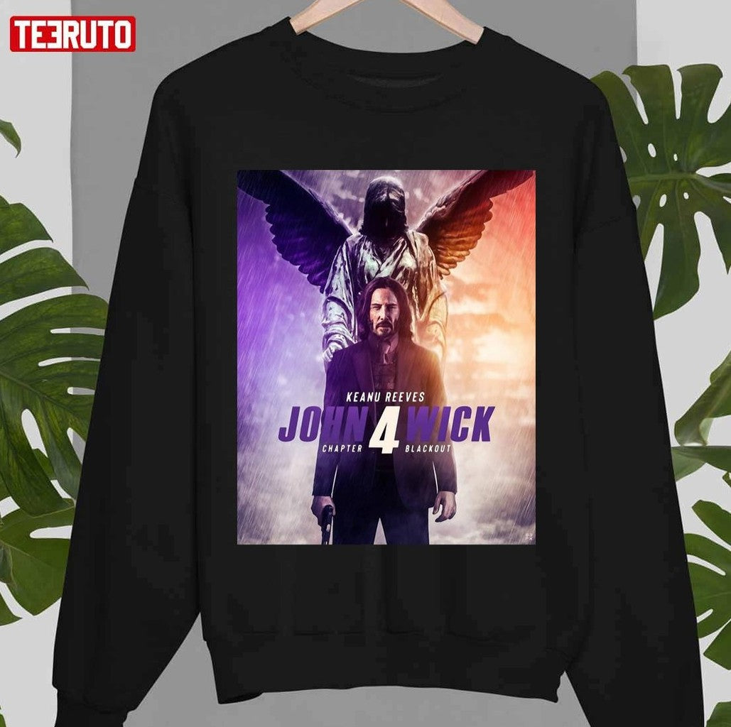 Chapter 4 John Wick Blackout Design Unisex T-Shirt