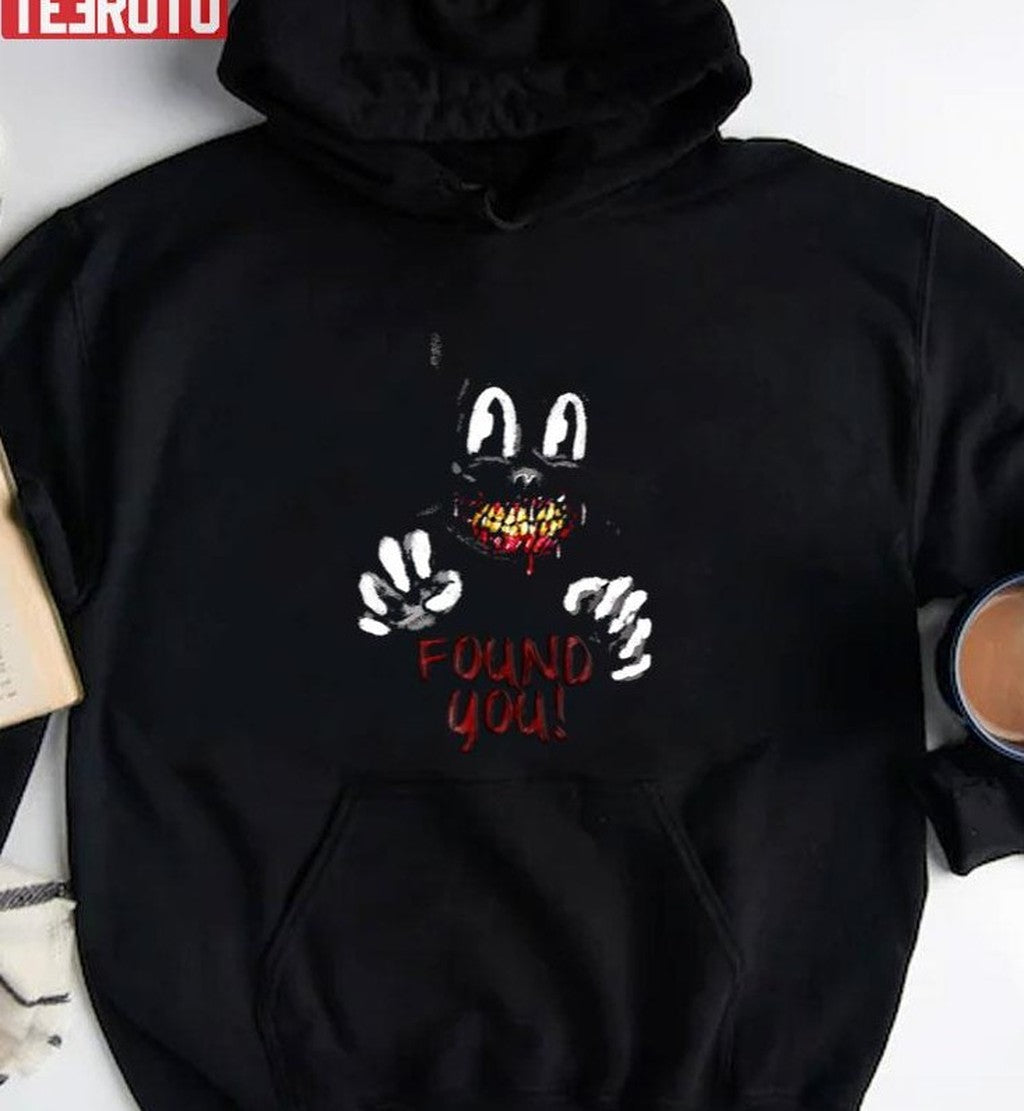 Cartoon Cat Horror Character Are You Afraid Unisex T-Shirt