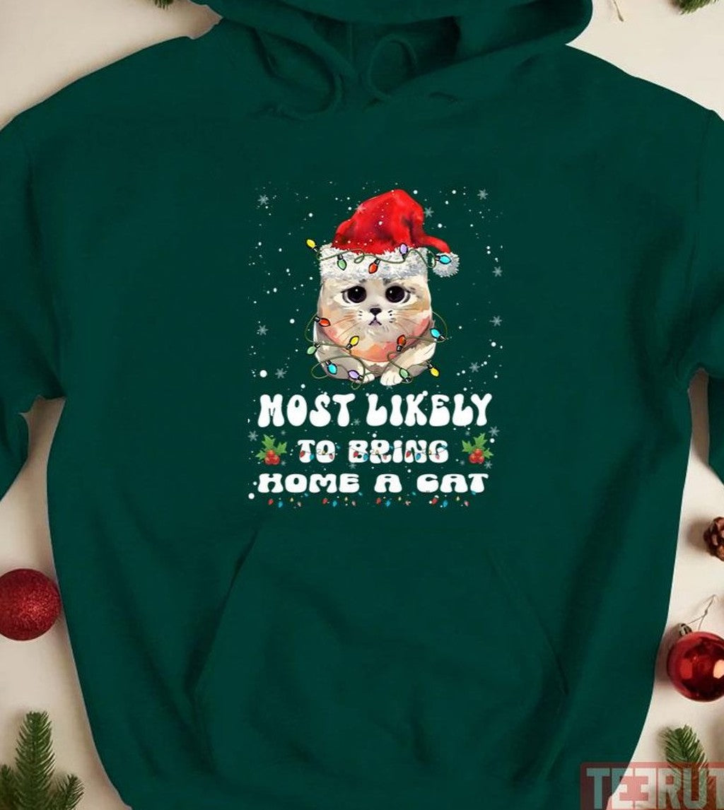 Cat Lovers Retro Vintage Most Likely To Bring Home A Cat Funny Cat Kittens LoverS Unisex T-Shirt