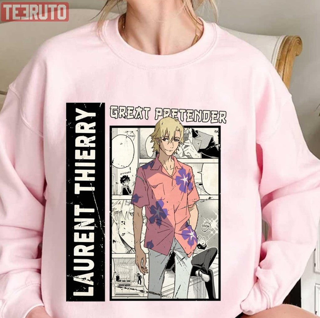 Blond Hair Laurent Thierry Great Pretender Anime Unisex Sweatshirt